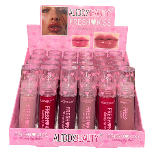 24PCS DISPLAY ALIDDY BEAUTY GLOSSY LIP BALM A9019T