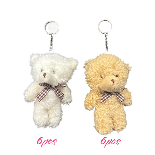 12PCS TEDDY BEAR KEYCHAIN