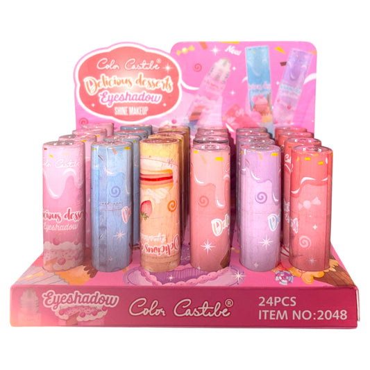 24PCS DISPLAY COLOR CASTILE DELICIOUS DESSERTS EYESHADOW 2048