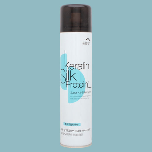 KERATIN SILK PROTEIN SUPER HARD HAIR SPRAY WHITE BLOSSOM#7