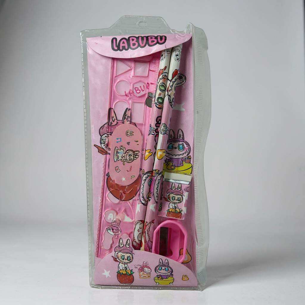 12PCS PINK MONSTER SCHOOL KIT