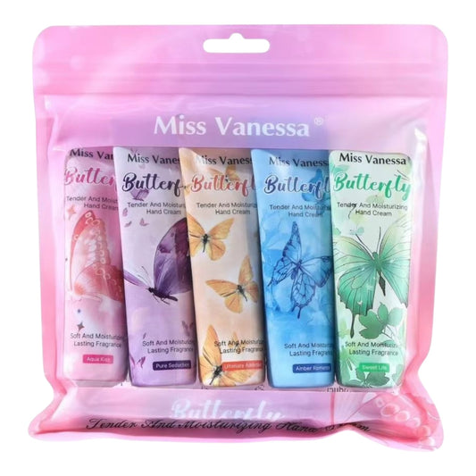 12PACKS MISS VANESSA 5PCS BUTTERFLY HAND CREAM M7070