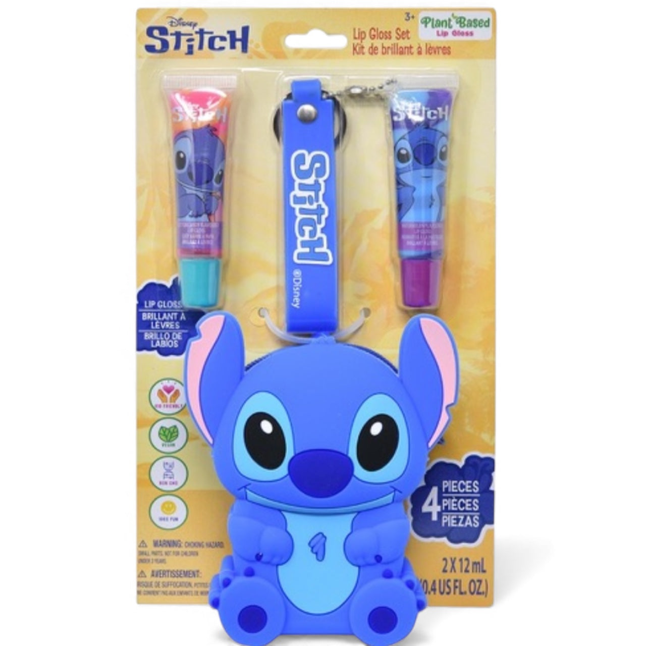 6PCS STITCH JUMBO SILICONE BAG WITH LIPGLOSS SET S10079GG