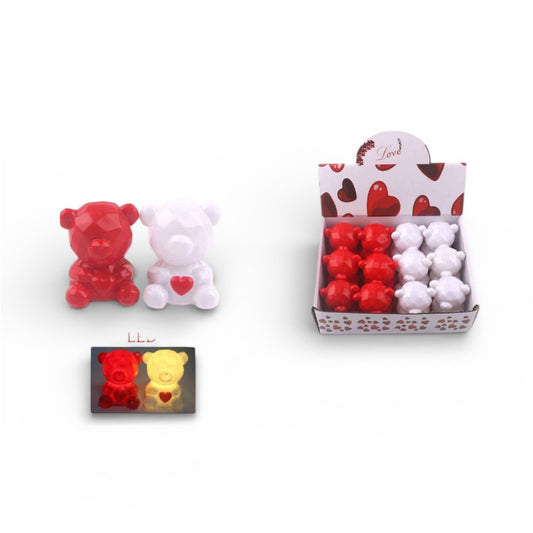 12PCS BOX LIGHT UP VALENTINE DAY BEARS ANV-0483