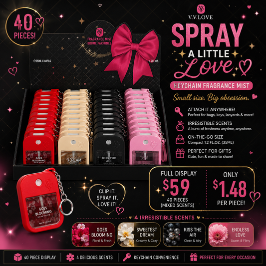 40PCS DISPLAY FRAGRANCE MIST VL9035-6