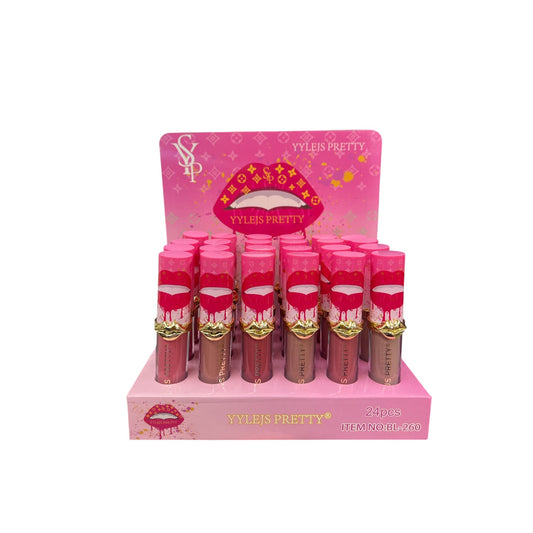 PRETTY IN MAUVES LIPGLOSS  24 PCS DISPLAY