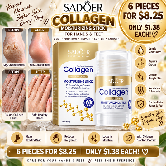 6PCS BIOAQUA COLLAGEN HAND AND FOOT STICK