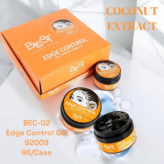 12PCS DISPLAY BLEST EDGE CONTROL GEL WITH COCONUT EXTRACT BEC-02