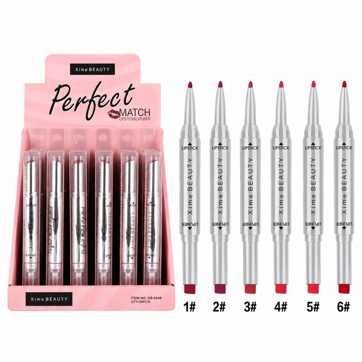 Labial + Delineador 2en1 Xime Beauty Perfect Match