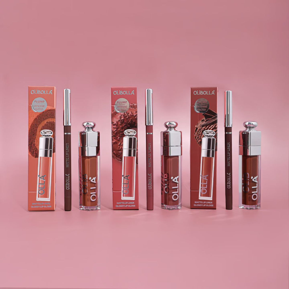 Olibolla Lip Gloss & Lip Liner Set