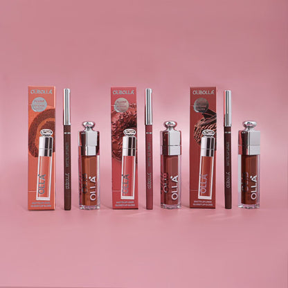 Olibolla Lip Gloss & Lip Liner Set