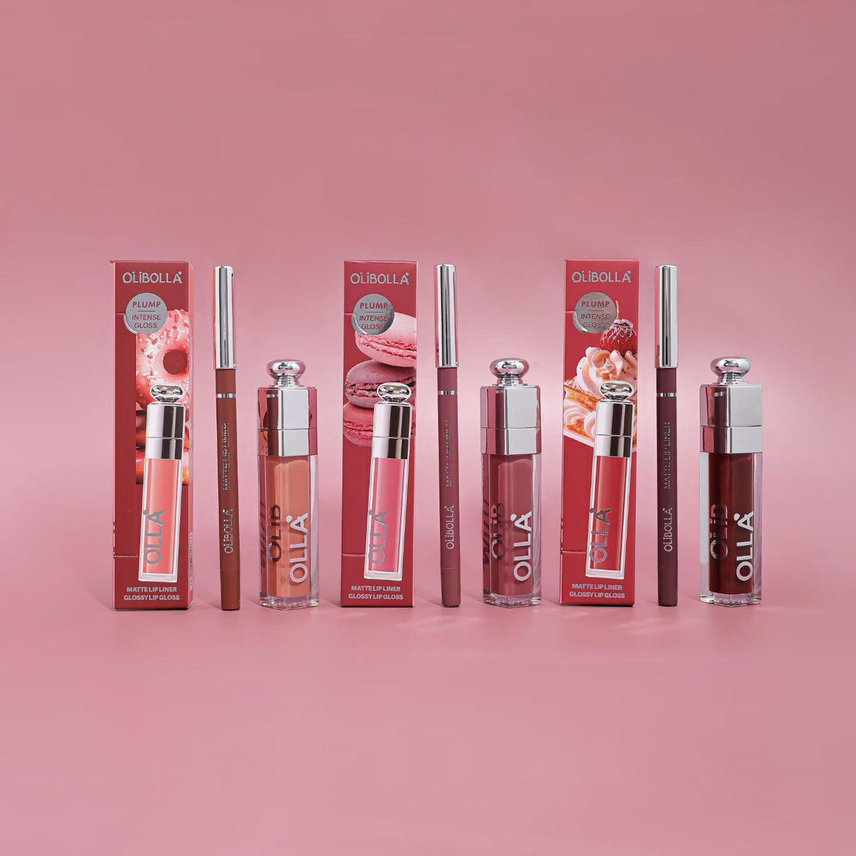 Olibolla Lip Gloss & Lip Liner Set