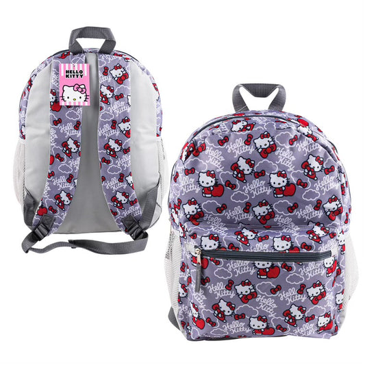 BACKPACK HELLO KITTY SILVER R109