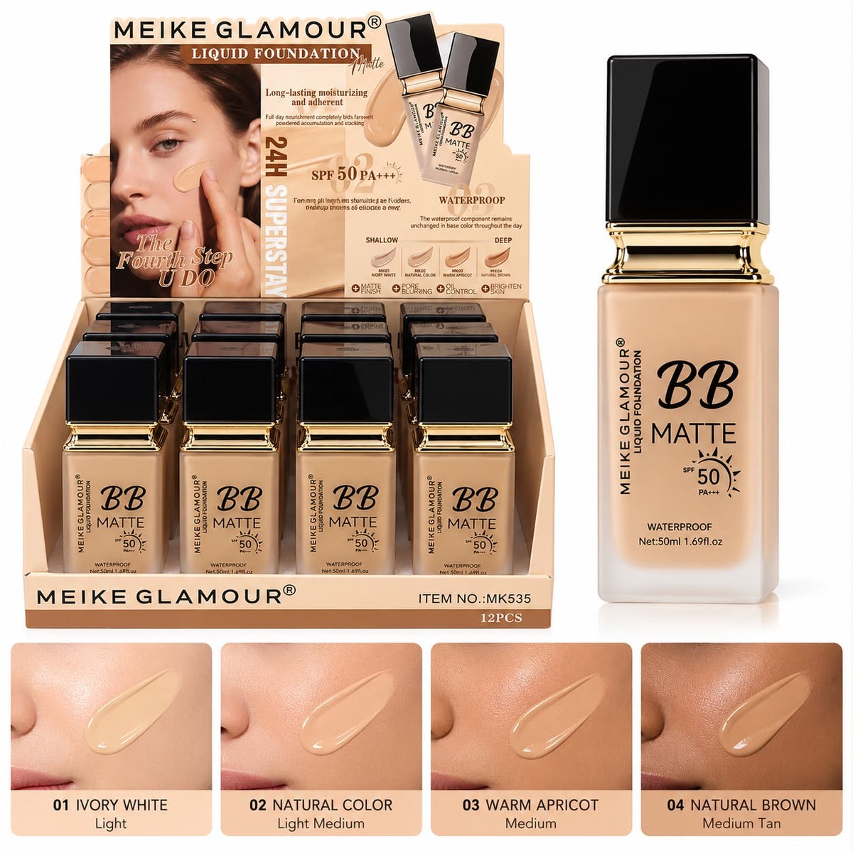 Meike Glamour Liquid Foundation SPF 50+++