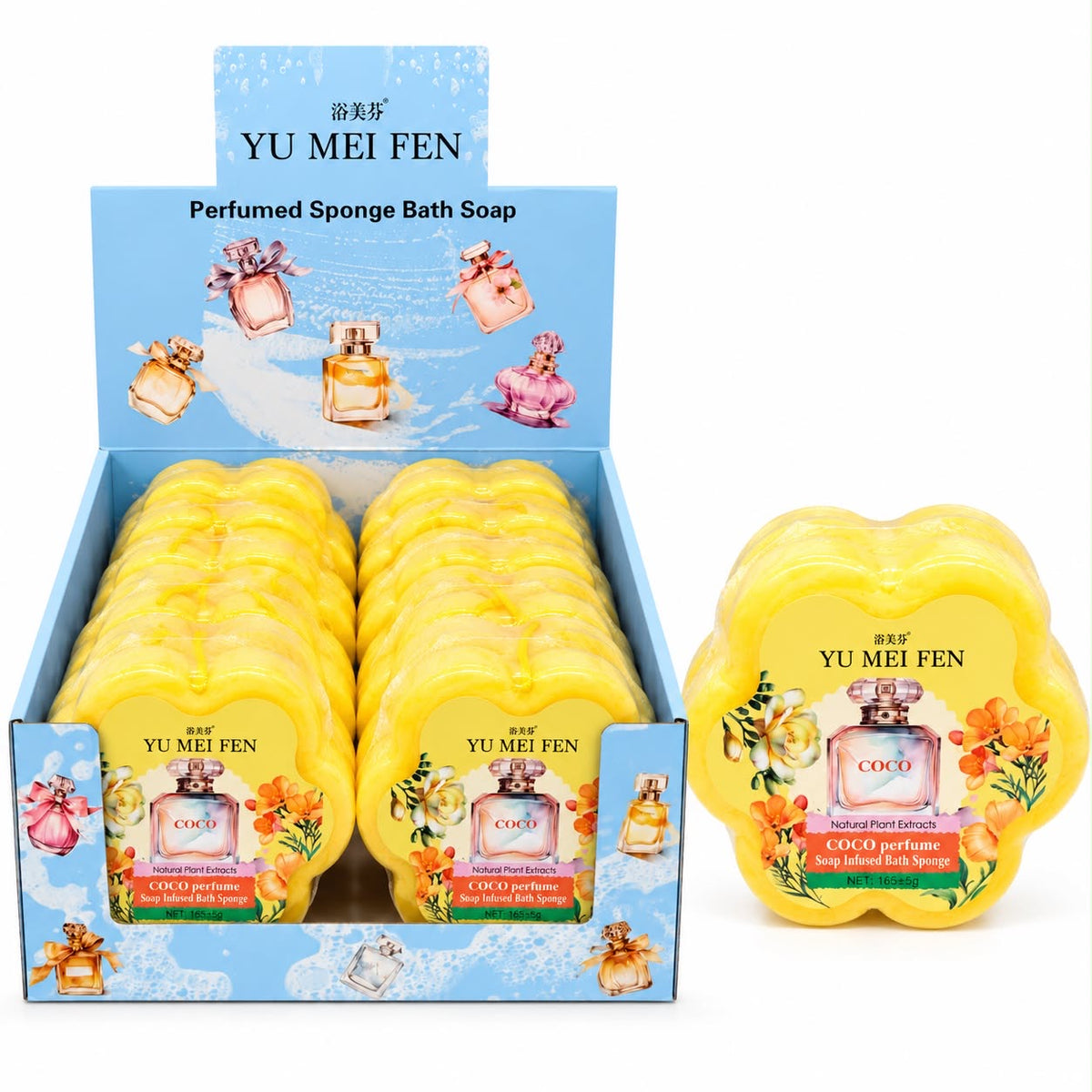 Yu Mei Fen Perfumed Sponge Bath Soap Coco